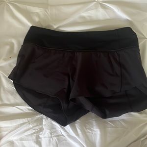 Size 2 Lululemon speed up shorts black